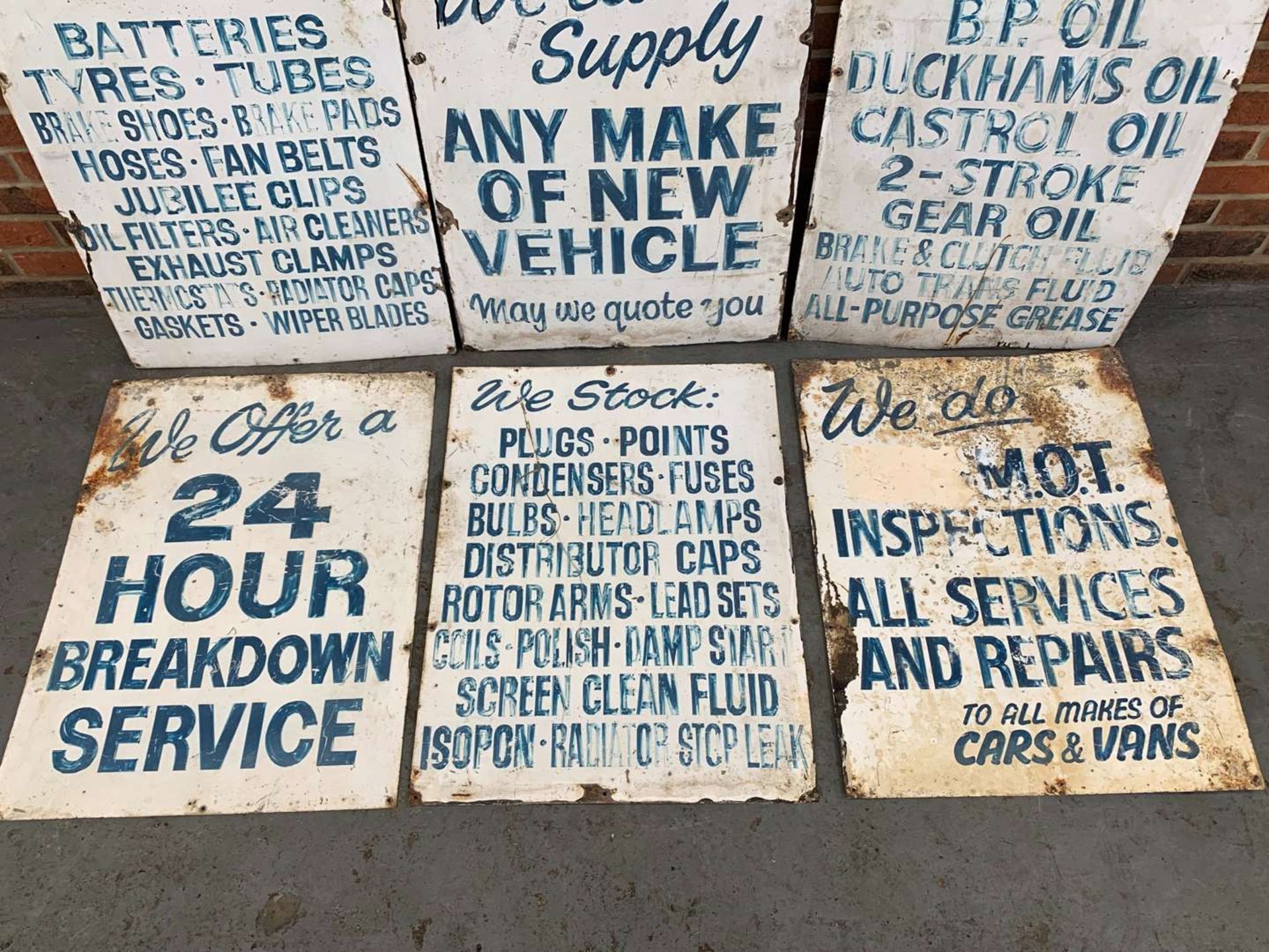 Six Garage Tin Signs - Image 3 of 3