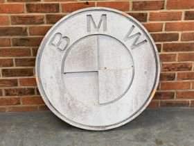 BMW Wooden Made Circular Sign