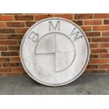 BMW Wooden Made Circular Sign