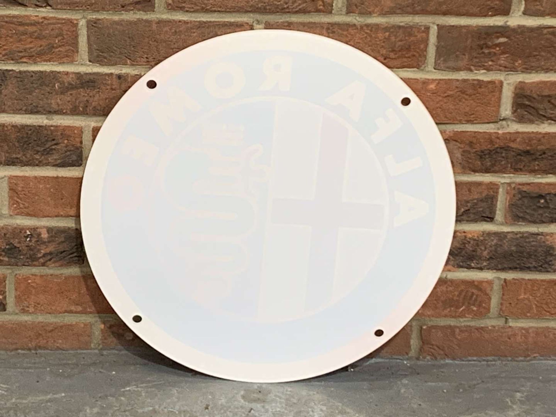 Alfa Romeo Circular Emblem Perspex Sign&nbsp; - Image 2 of 2