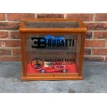 Bugatti and Mercedes Liveried Display Cabinet and Models