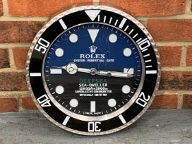 Modern Metal Rolex Sea-Dweller Wall Clock