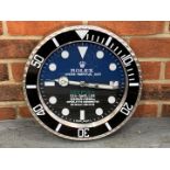 Modern Metal Rolex Sea-Dweller Wall Clock