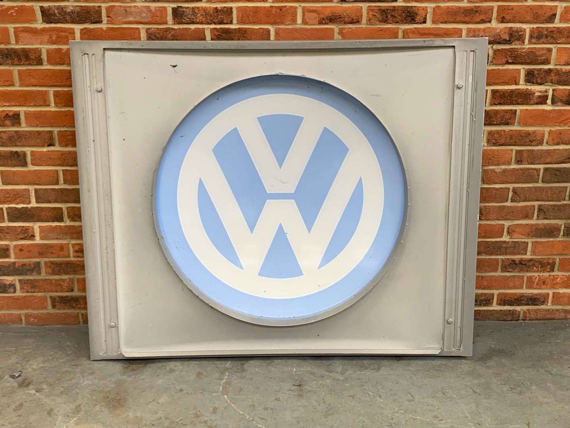 VW Convex Dealership Sign - Image 2 of 2