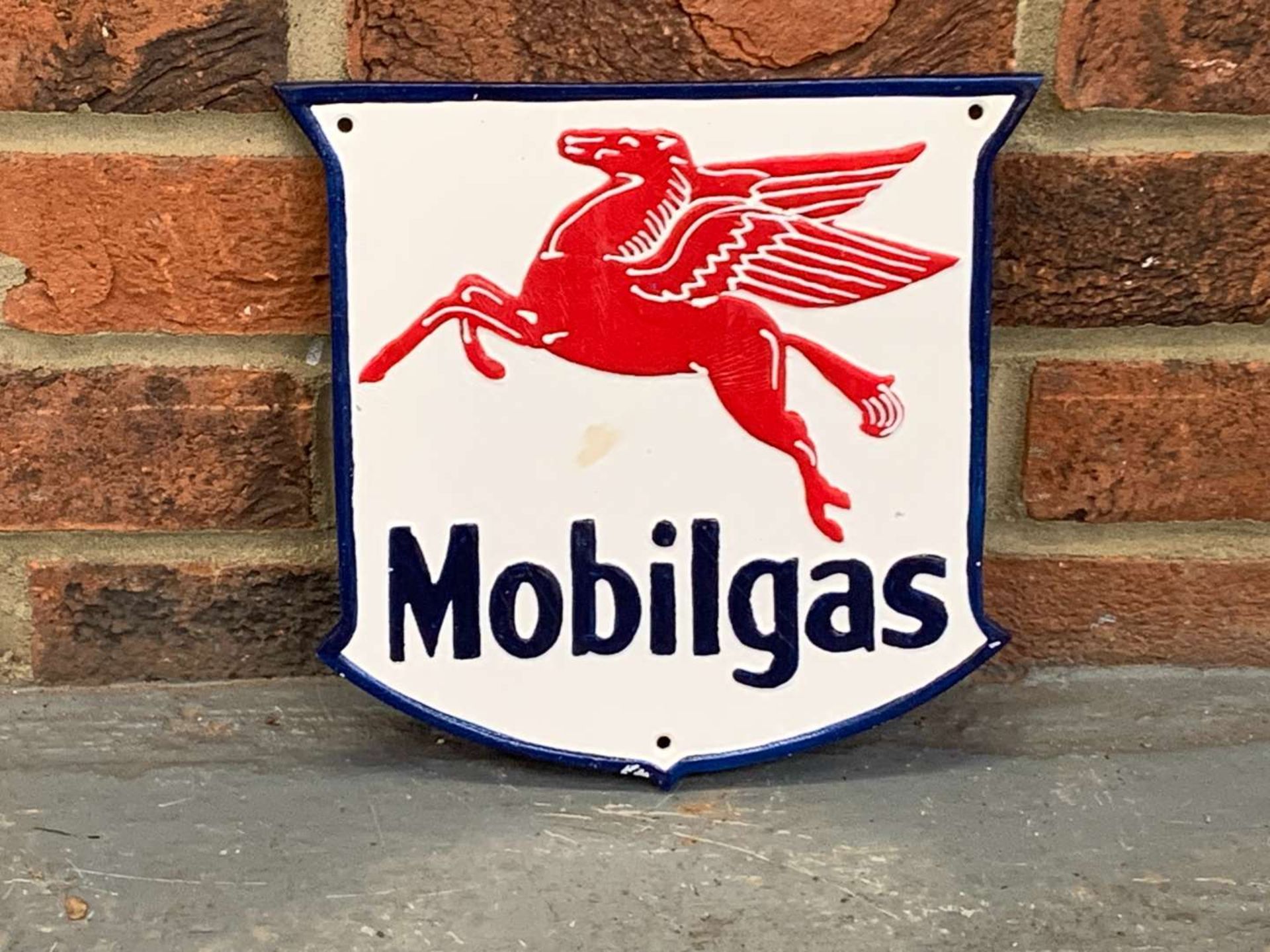 Mobilgas Cast Aluminium Pegasus Sign
