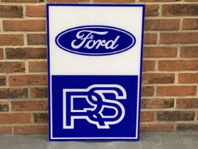 Ford RS Perspex Sign