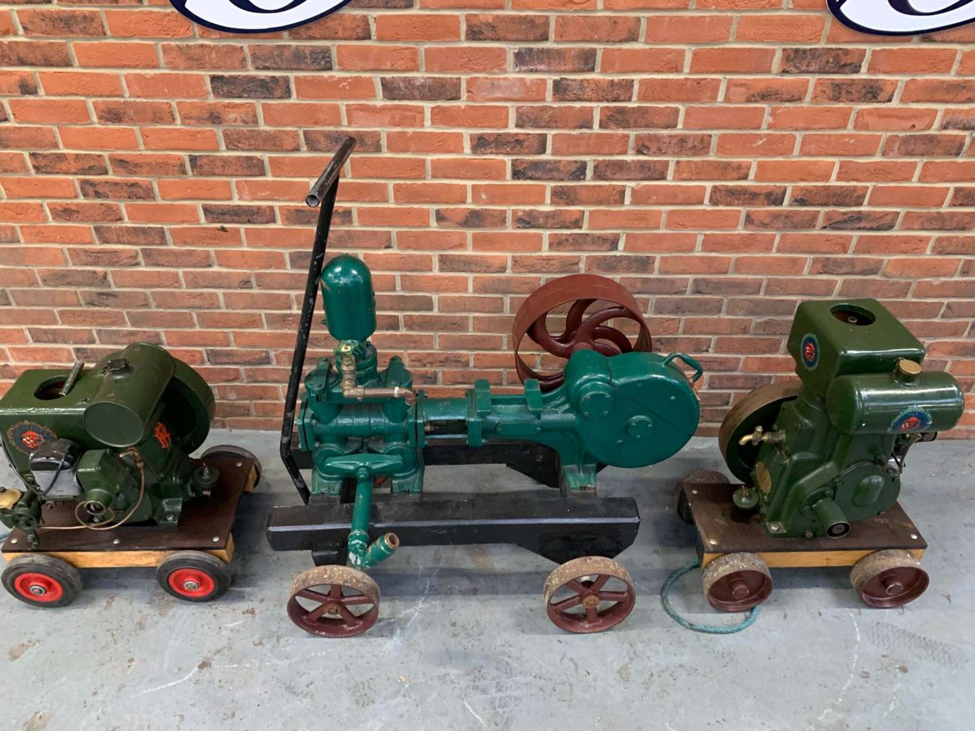 Stationary Engine and two Ruston Hornsby Belt Driven Pumps (3) - Image 9 of 14