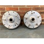 Pair Porsche 356 Alloy Brake Drums