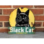 Black Cat Cigarettes Enamel Sign