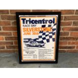 Original Framed Silverstone Tricentrol Race Day Poster