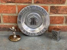 Rolls Royce Owners Club Dish, Mascot and Badge (3)&nbsp;
