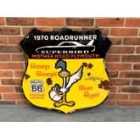 Roadrunner Superbird Enamel Shield Sign