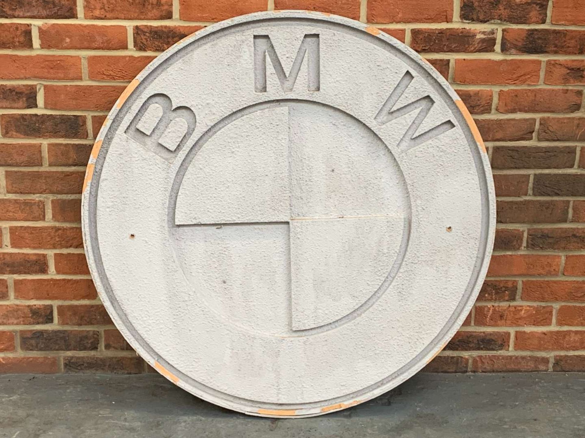 BMW Wooden Made Circular Sign