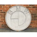 BMW Wooden Made Circular Sign