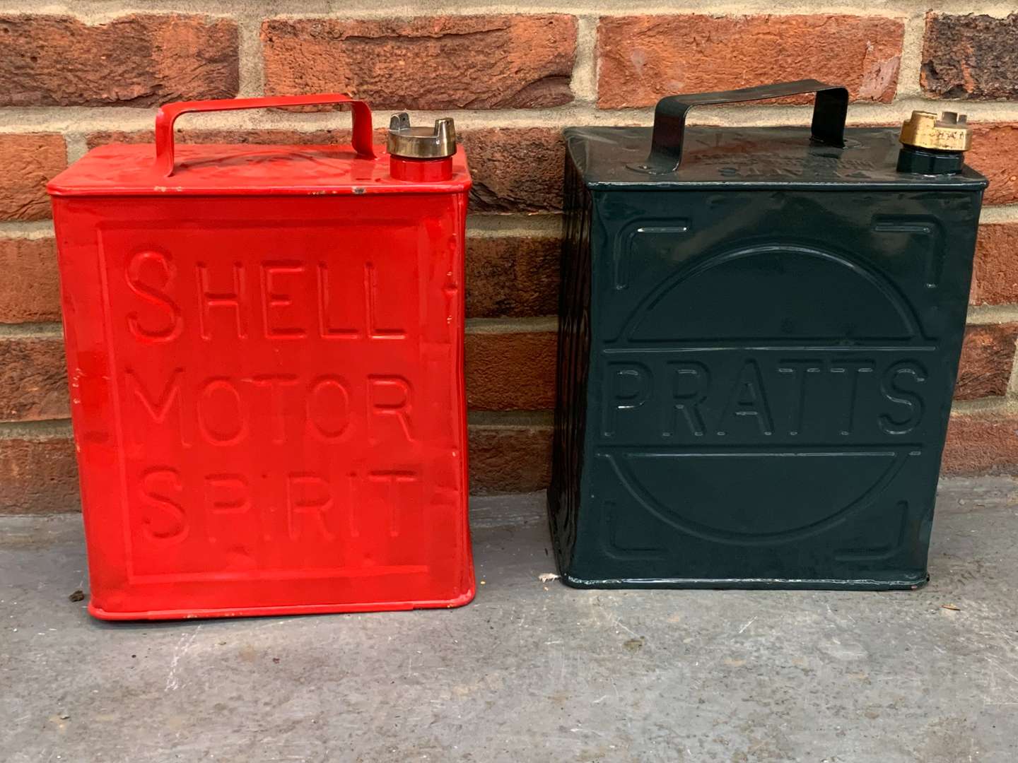 Two Vintage Two Gallon Fuel Cans and Pepsi Cola and 7up Metal Signs (4) - Image 2 of 3