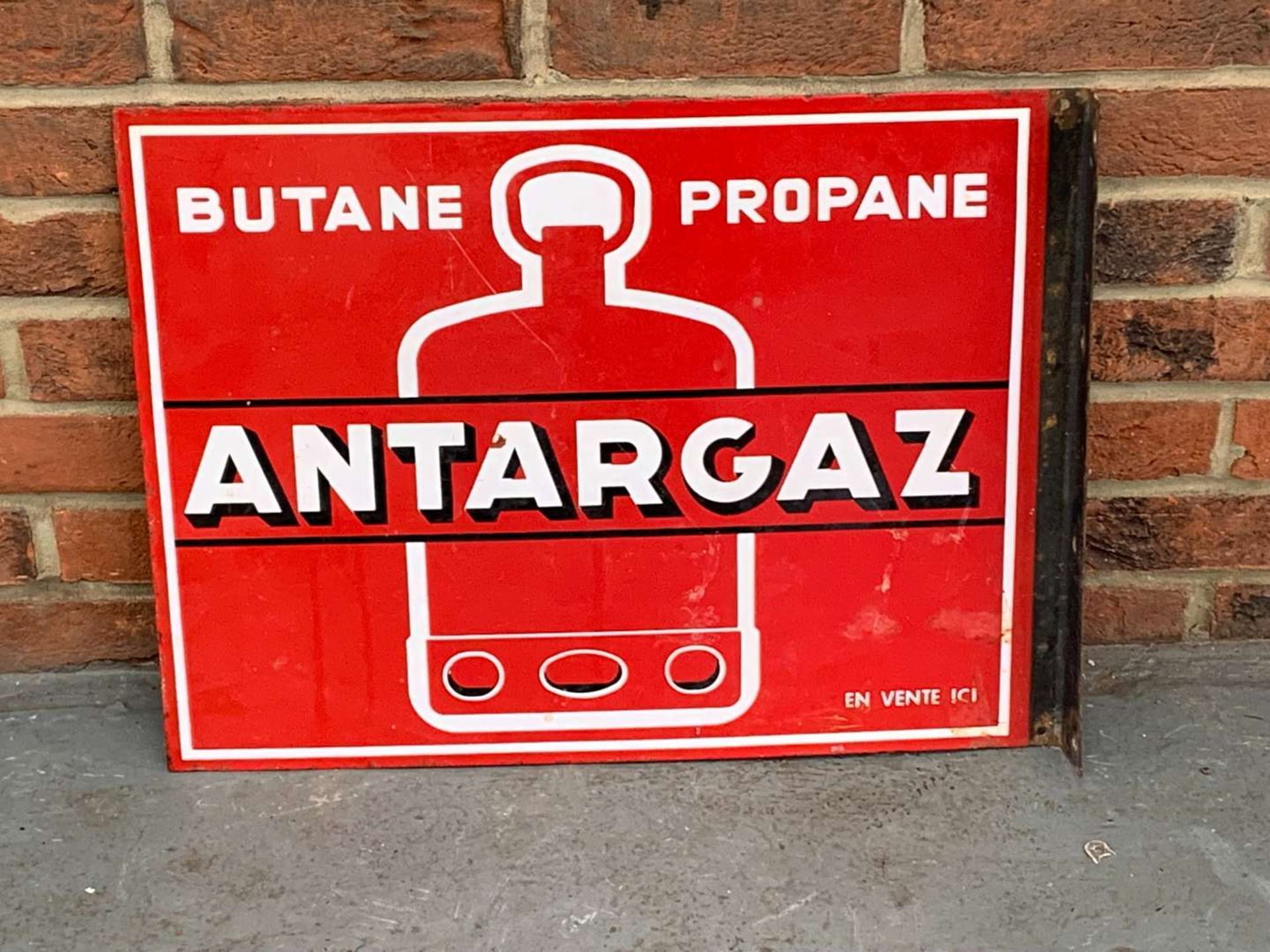 Antargaz Enamel Flange Sign - Image 2 of 2