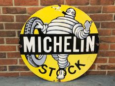 Michelin Stock Circular Enamel Sign