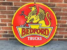 Bedford Trucks Enamel Circular Sign