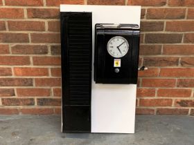 Vintage Clocking In Clock and Card Holder