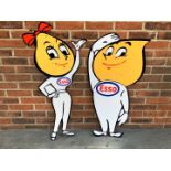 Large Mr and Mrs Drip Metal Signs