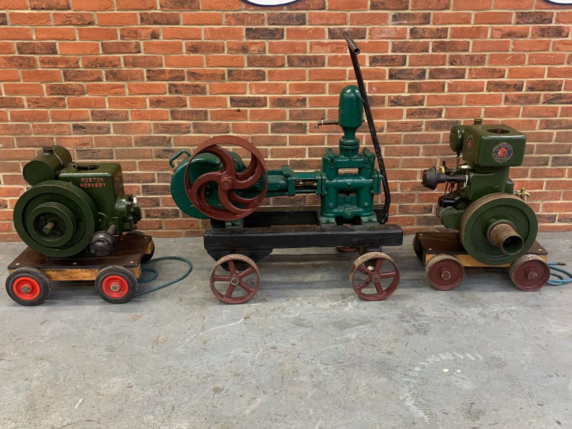 Stationary Engine and two Ruston Hornsby Belt Driven Pumps (3) - Image 4 of 14