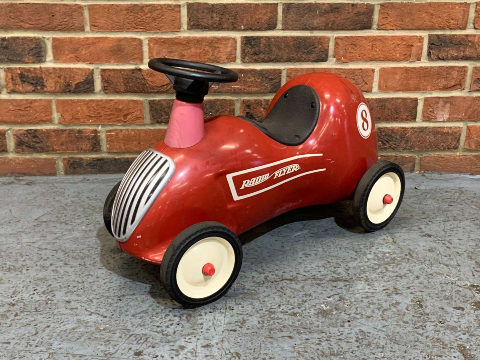 Radio Flyer Tin Plate Childs Push Along Car