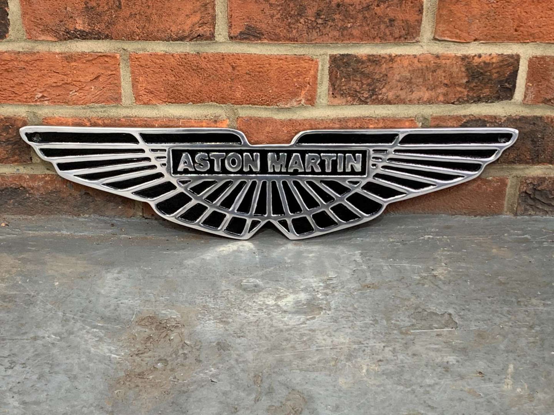 Aston Martin Cast Aluminium Sign