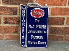Esso No1 Motor Spirit Cast Aluminium Sign
