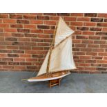 Wooden Made Pond Yacht