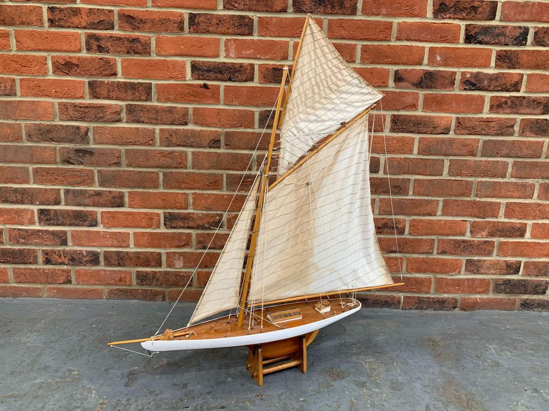 Wooden Made Pond Yacht