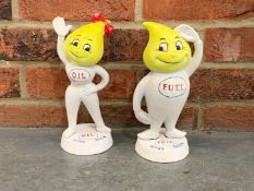 Abby and Andy Slick Cast Iron Money Boxes