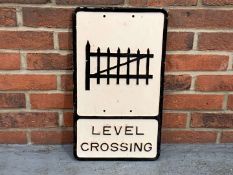 Level Crossing Cast Aluminium Sign