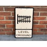 Level Crossing Cast Aluminium Sign