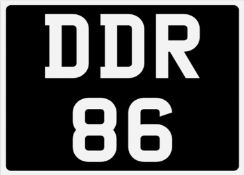 &nbsp; DDR 86 Registration Number&nbsp;