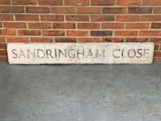 Sandringham Close Street Aluminium Sign