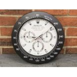 Modern Metal Rolex Cosmograph Wall Clock