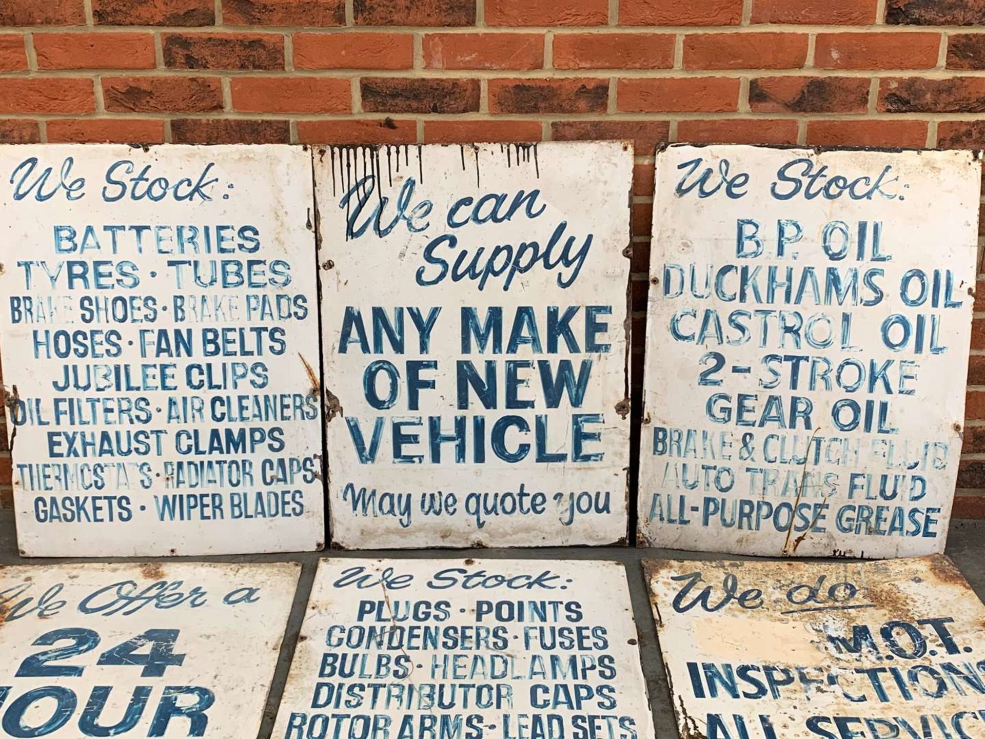 Six Garage Tin Signs - Image 2 of 3