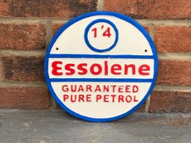 Essolene Cast Aluminium Circular Sign
