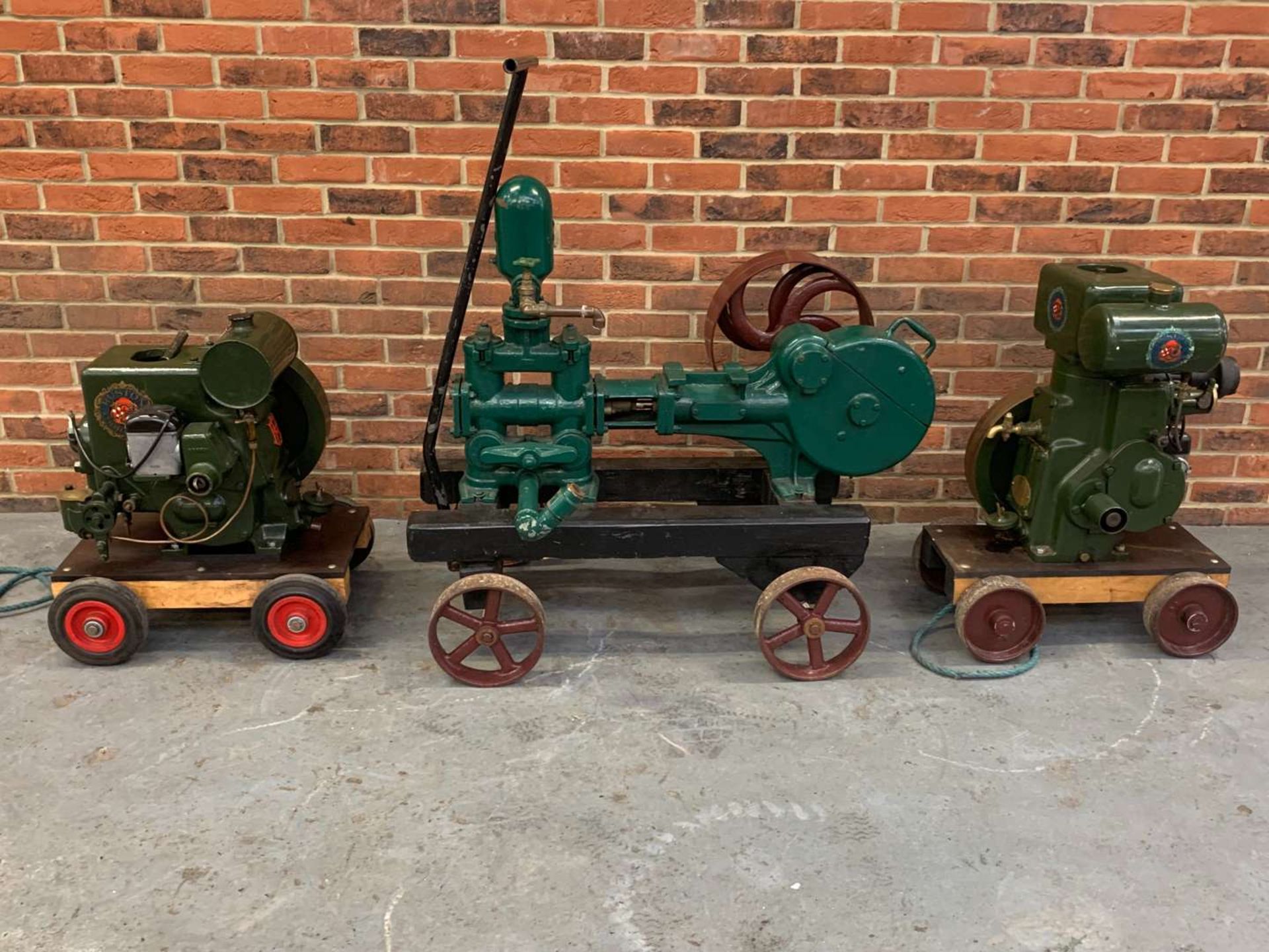 Stationary Engine and two Ruston Hornsby Belt Driven Pumps (3)