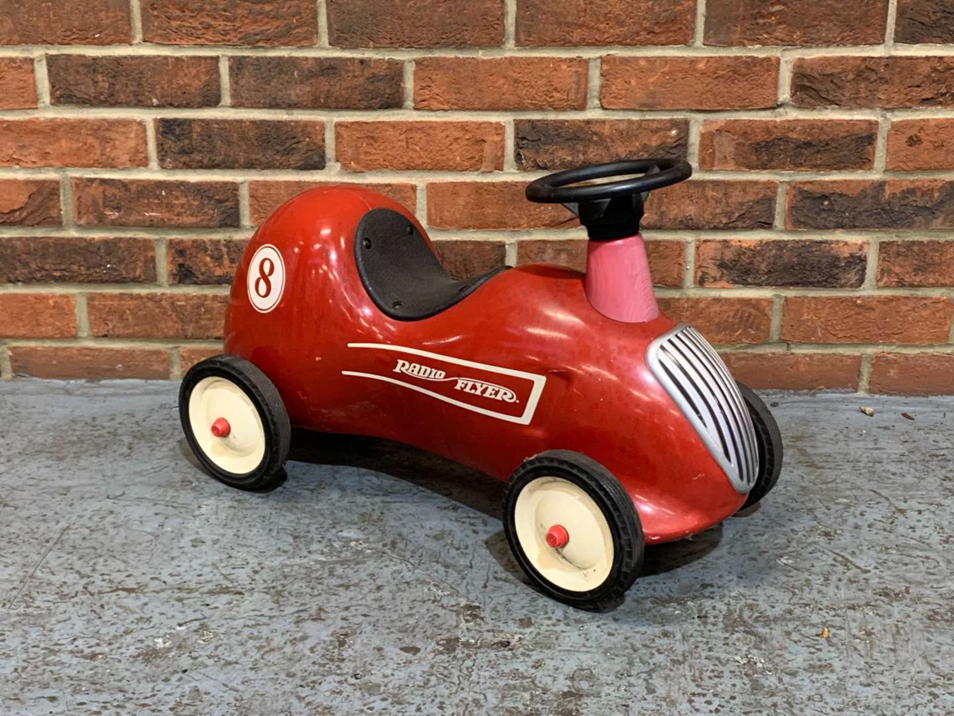 Radio Flyer Tin Plate Childs Push Along Car - Image 3 of 5