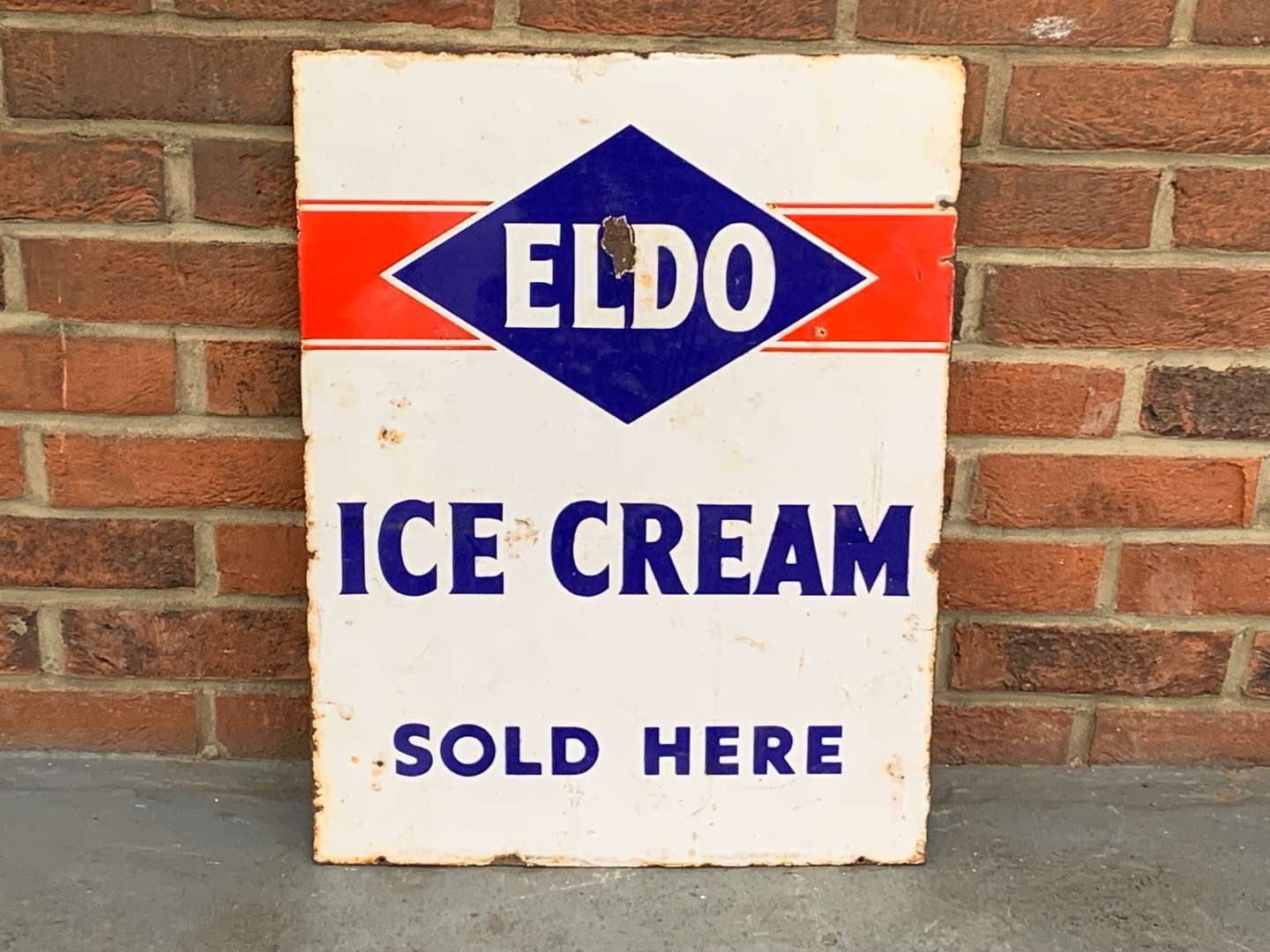 Eldo Ice Cream Sold Here Enamel Sign - Image 2 of 2