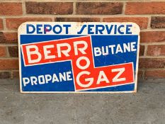 Berrogaz Depot Service Metal Sign