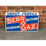 Berrogaz Depot Service Metal Sign