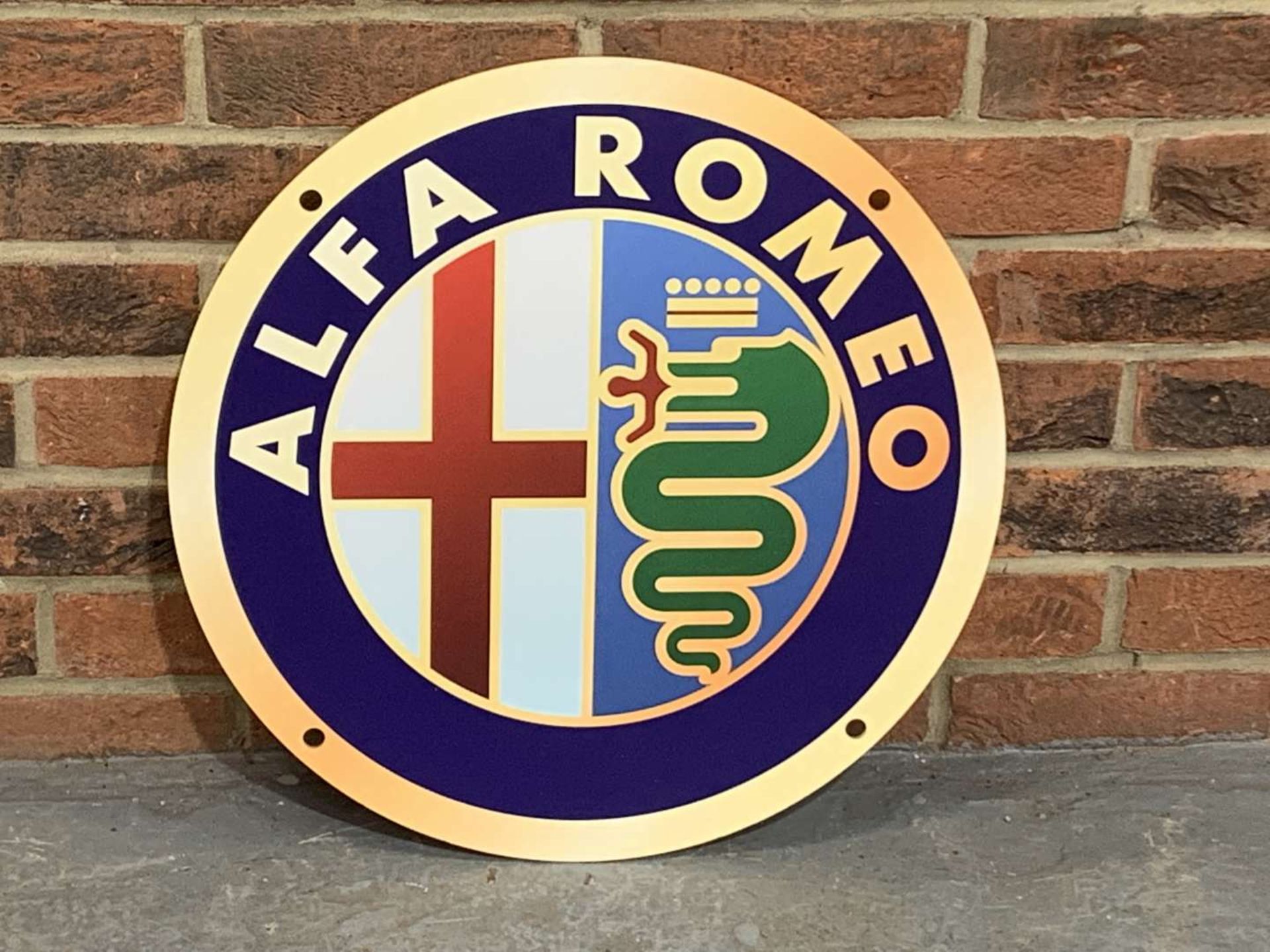 Alfa Romeo Circular Emblem Perspex Sign&nbsp;