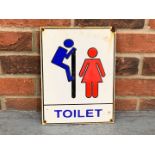 Novelty Toilet Enamel Sign &nbsp;