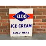 Eldo Ice Cream Sold Here Enamel Sign