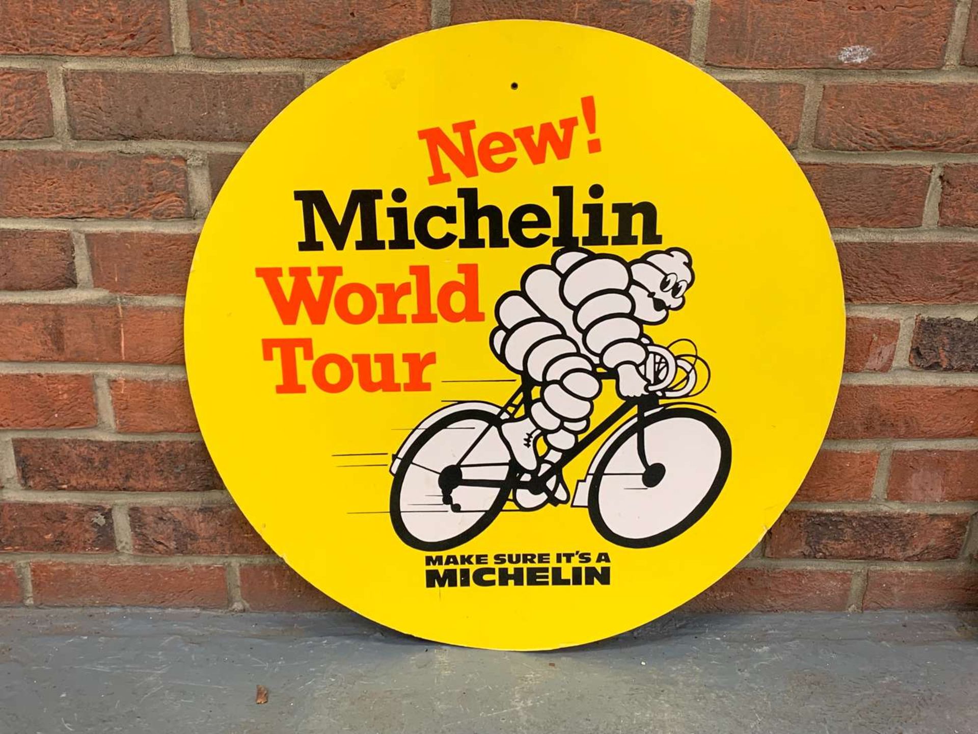 Michelin Cycle Tyre's Circular Cardboard Sign - Image 2 of 2