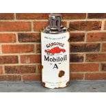 Gargoyle Mobiloil Canister Enamel Sign