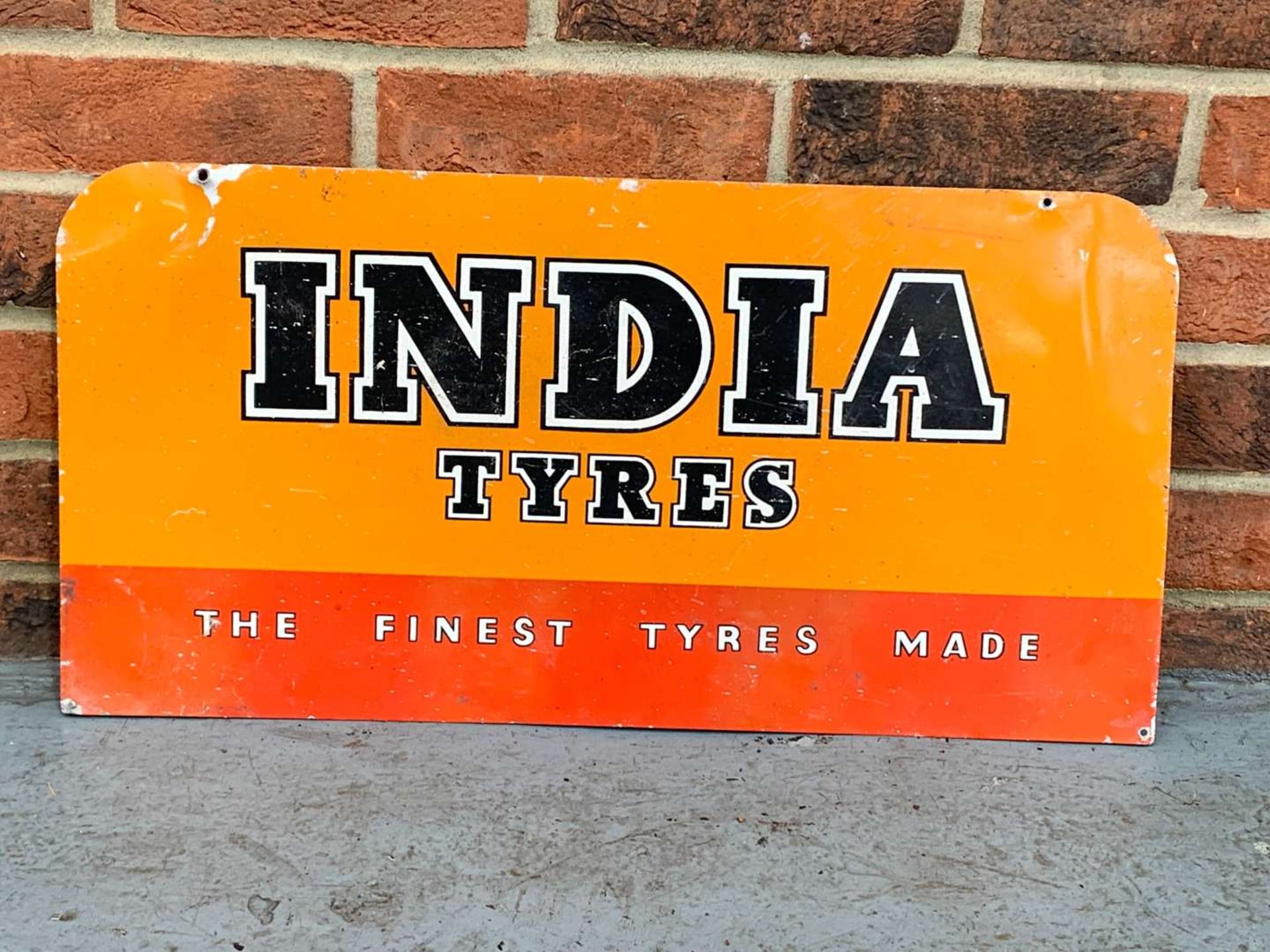 Original India Tyres Aluminium Sign