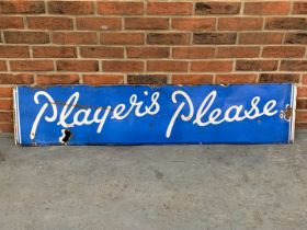 Players Please Enamel Sign